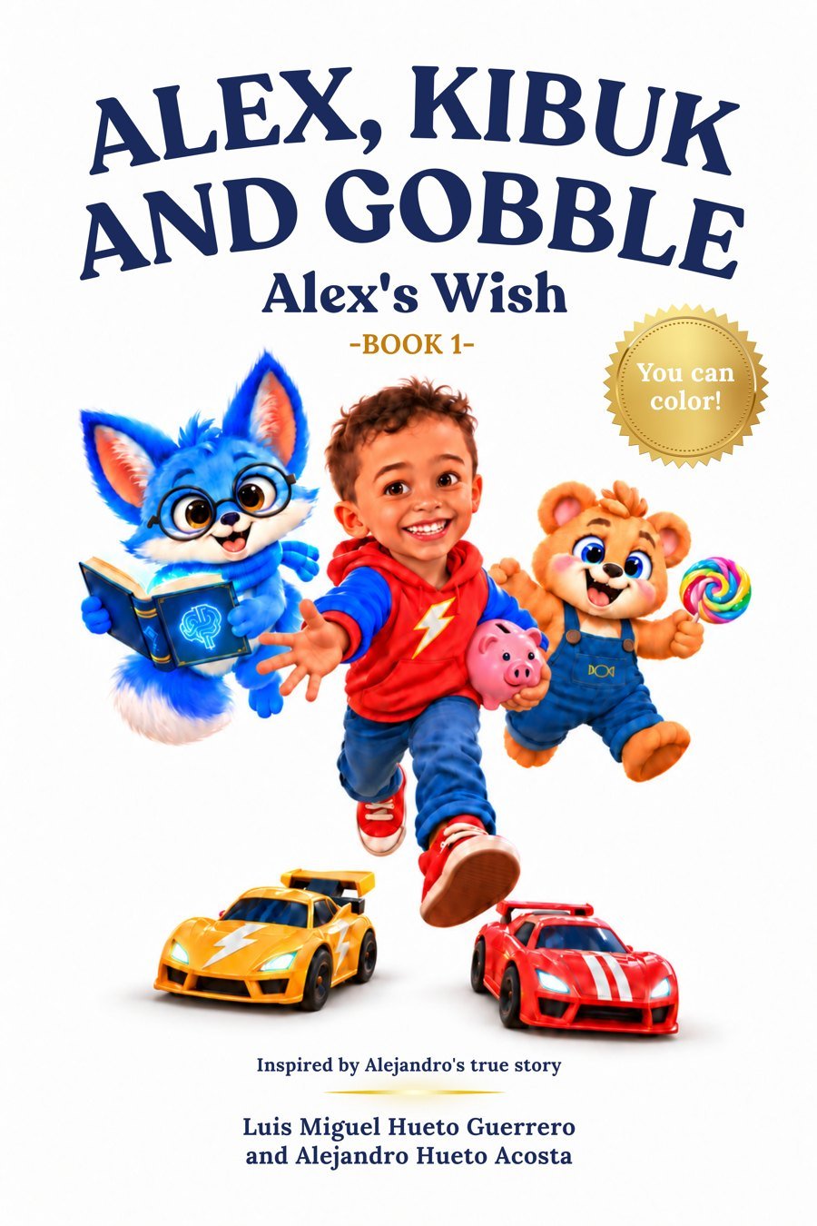 Portada en inglés: Alex, Kibuk and Gobble